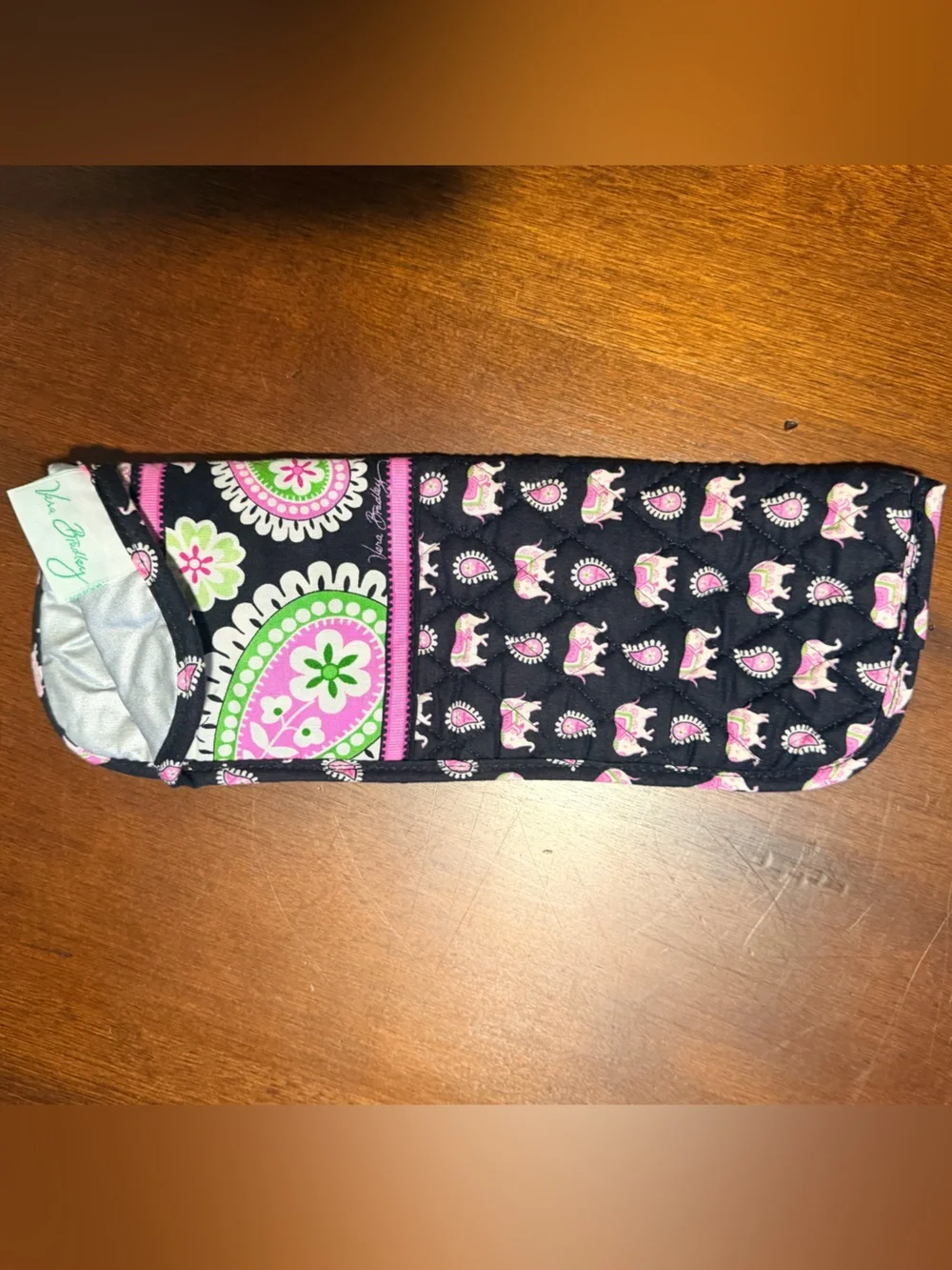 Vera Bradley RARE Retired Pink Elephant design CD/DVD case & Hot Iron pouch